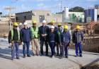 Perotti recorrió la obra de Ampliación de la Planta Potabilizadora de Granadero Baigorria