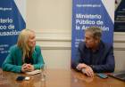 Jatón se reunió con la nueva fiscal general de la provincia