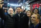 Horacio Rodríguez Larreta, con Maxi Pullaro y Chuchi Molina en Santa Fe