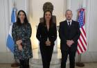 Corach recibió a la vicejefa de misión de la Embajada de EEUU