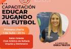 Se inicia el curso "educar jugando al fútbol" con Gisela Trucco