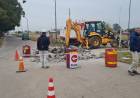Se realiza la reparación de la calzada con hormigón en Avellaneda y Av. French