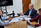 Reunión del senador Felipe Michlig y el ministro Goity