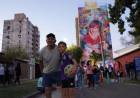 Rosario estrenó su nuevo mural de Messi, frente al club de su infancia