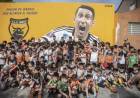 Di María tiene un nuevo mural en el club que lo vio nacer