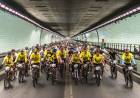 El Túnel Subfluvial y el Puente Colgante, dos íconos de la región unidos por un tradicional mega evento de cicloturismo