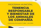 Tenencia Responsable y Bienestar de los Animales de Compañía