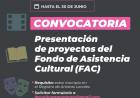 Se abre la convocatoria del Fondo de Asistencia Cultural