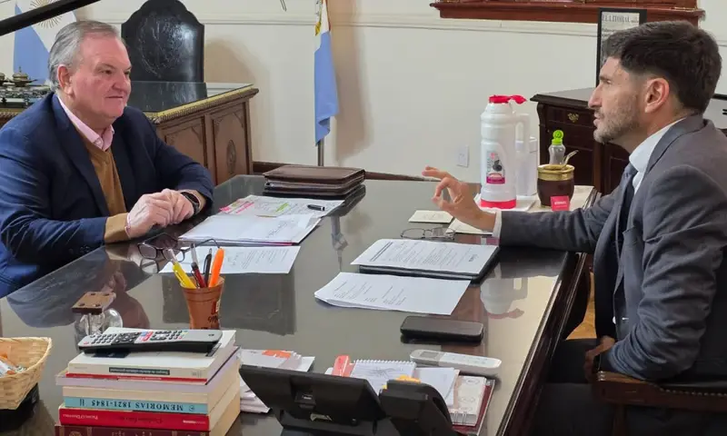 El Senador Michlig mantuvo “una extensa y productiva” reunión de trabajo con el Gobernador Maximiliano Pullaro