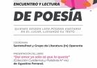 Llega una nueva edición de Encuentro y Lectura de Poesía