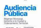 Ya está abierta la inscripción para la audiencia pública de la Comisión de Régimen Municipal en Santa Fe