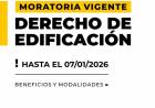 Moratoria vigente para regularizar edificaciones