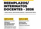 Jardín Municipal: Apertura de inscripciones para reemplazos e interinatos docentes 2026