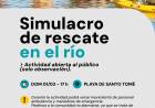 La Municipalidad realizará un simulacro de rescate en el río como parte de acciones de entrenamiento y prevención