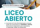 La Municipalidad invita a una nueva edición de “Liceo Abierto” para conocer la oferta académica 2026