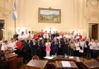 El senado homenajeó a brigadistas santafesino