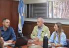 Calvo y Mijich analizaron la situación hídrica del dpto. Castellanos