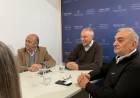 Alcides Calvo y Héctor Perotti se reunieron con funcionarios de Litoral Gas para dialogar sobre la posibilidad de que el gas natural llegue a Bella Italia   