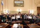 El Senado homenajeó a tres prestigiosos periodistas parlamentarios