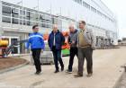 Poletti recorrió los avances del nuevo estadio multipropósito junto a Nery Pumpido