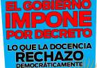 "El gobierno impone por decreto lo que la docencia rechazó democráticamente", dice Amsafe