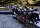 El lago del Parque del Sur, escenario de un histórico Mundial Juvenil de Aguas Abiertas