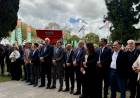 Calvo acompañó la apertura de la muestra industrial "En el centro de todo" en Rafaela