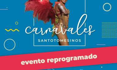 Los “Carnavales Santotomesinos” se reprograman para el fin de semana del 4 al 6 de marzo