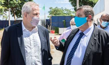 Perczyk, Mammarella y Cantero recorrieron edificios de la UNL