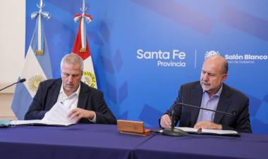 Perotti y el ministro de Educación nacional firmaron un convenio para la construcción de 11 escuelas técnicas