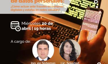 Charla virtual sobre compras digitales y estafas en redes sociales