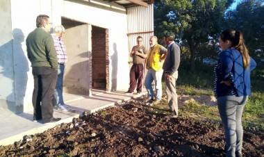 Borla recorrió obras en ejecución en San Justo y Marcelino Escalada