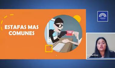 Charla sobre compras digitales y estafas en redes sociales