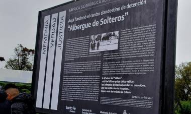Se realizó la señalización del Espacio de Memoria de la metalúrgica Acindar