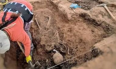 Hallaron huesos humanos del siglo XVIII en la laguna Melincué