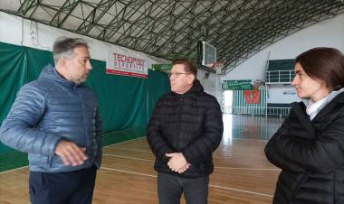 Recorrida de Borla por instituciones de la ciudad de San Justo