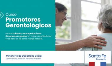 La provincia dictará una nueva edición del curso de promotores gerontológicos