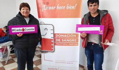 La provincia registró la donación de sangre número 1000 del año 2022 en el centro norte