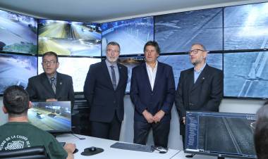 Corach y Rimoldi inauguraron en Funes la nueva Central de Monitoreo Comunicaciones y Policial 911