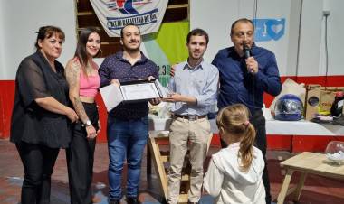 Calvo participó de la celebración de los 20 años  de Radio San Patricio