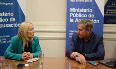 Jatón se reunió con la nueva fiscal general de la provincia