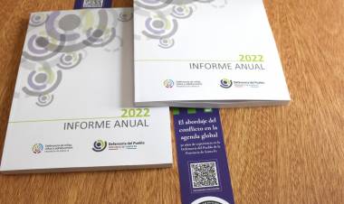 La Defenoría del Pueblo presentó su informe anual 2022 ante las cámaras legislativas