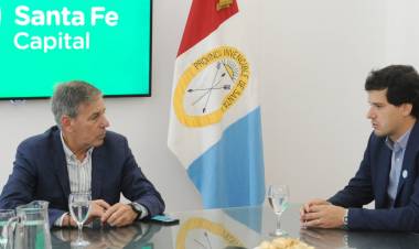 Jatón recibió a integrantes de Argentinos por la Educación