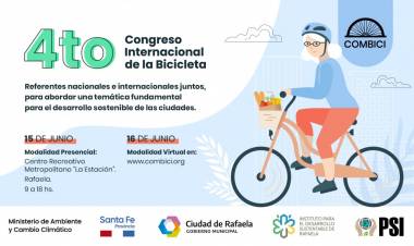 La provincia de Santa Fe será sede del 4to Congreso Internacional de la Bicicleta