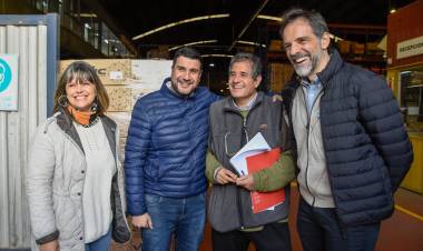 Marcos Cleri con empresarios industriales rosarinos