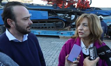 Gasoducto del Gran Santa Fe, comeinzan los trabajos del cruce de la laguna Setubal