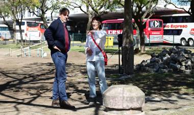 La Municipalidad pone en valor el espacio verde detrás de la Terminal de Ómnibus