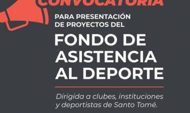 Fondo de Asistencia al Deporte: hasta el 31 de mayo se pueden presentar proyectos