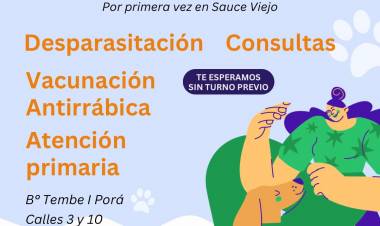 Jornada de servicio veterinario básico en Sauce Viejo