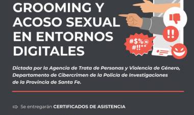 Jornada de Capacitación sobre Grooming y Acoso Sexual en entornos digitales